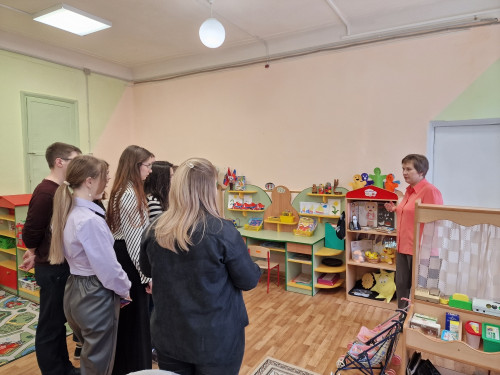 Студенты-психологии посетили  посетили МБДОУ "Детский сад компенсирующего вида № 61"