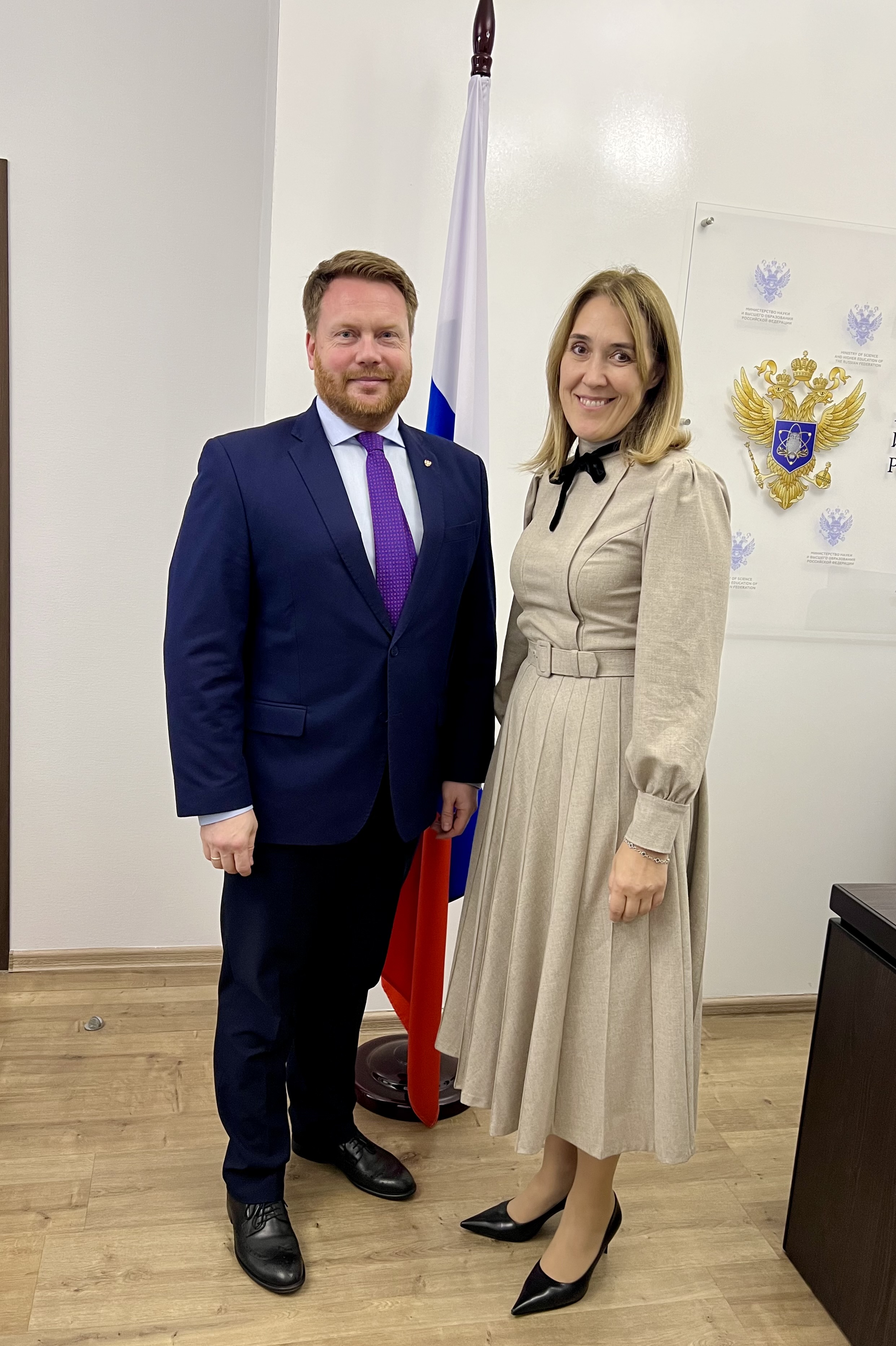 Рабочая встреча ректора ИвГУ Алексея Малыгина с заместителем Министра науки и высшего образования Ольгой Петровой