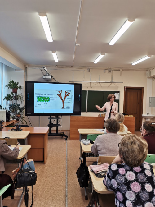 Очередное занятие в рамках проекта "Научное наставничество - педагогам и учащимся профильных классов" с учителями биологии