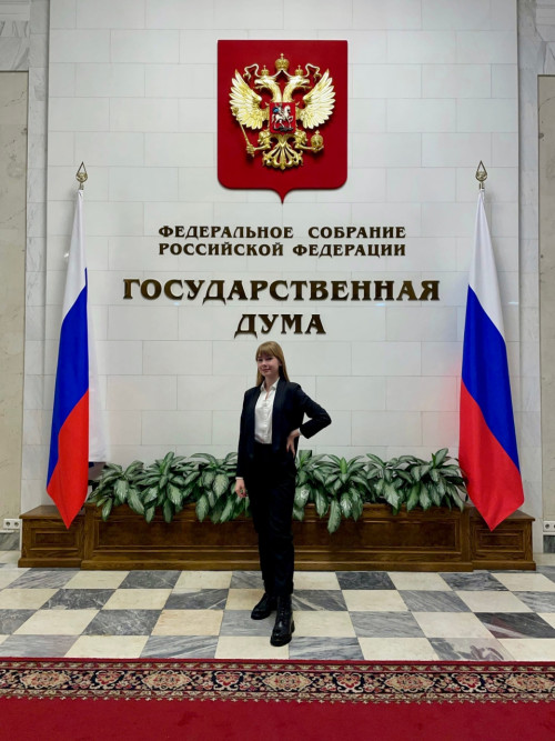 Студентка ИвГУ приняла участие в работе Молодежного парламента при Государственной Думе